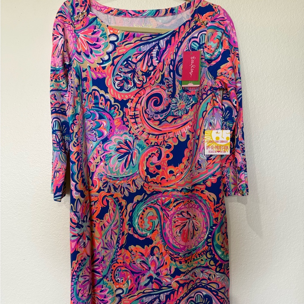 Lilly Pulitzer Blue Current Print Sophie Dress
